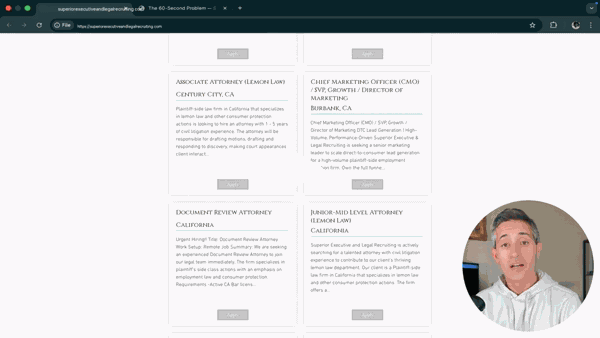 superiorexecutiveandlegalrecruiting.com